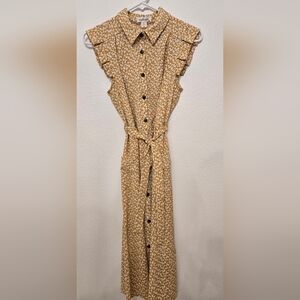 Floral Button-Up Dress